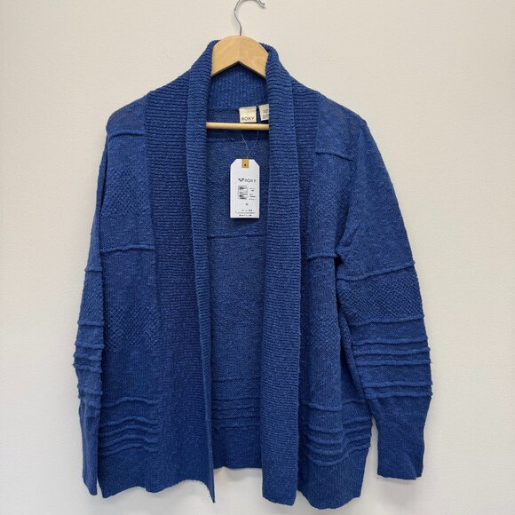 NWT Roxy Navy Light Woven Cartigan Countrycore $50 - XS - Picture 1 of 10